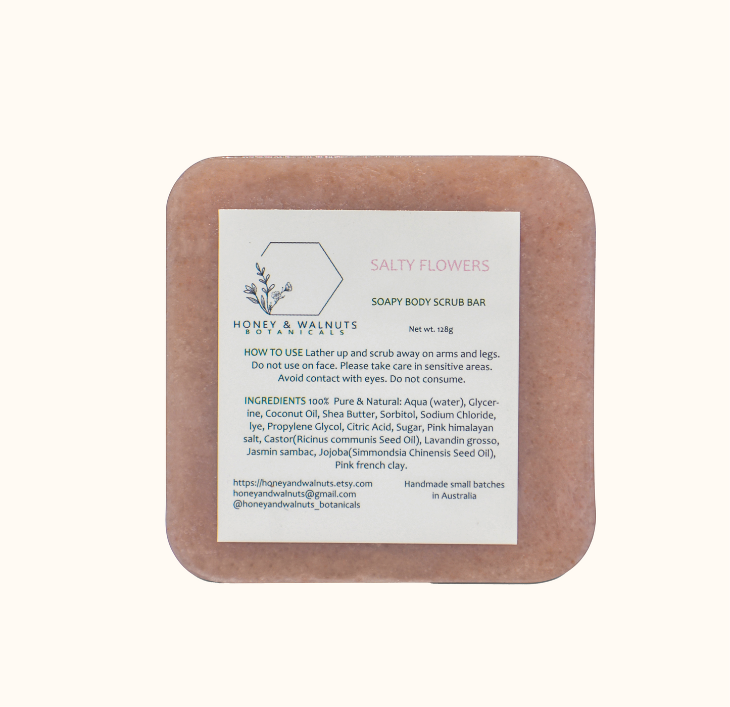 SALTY FLOWERS - Soapy body scrub bar